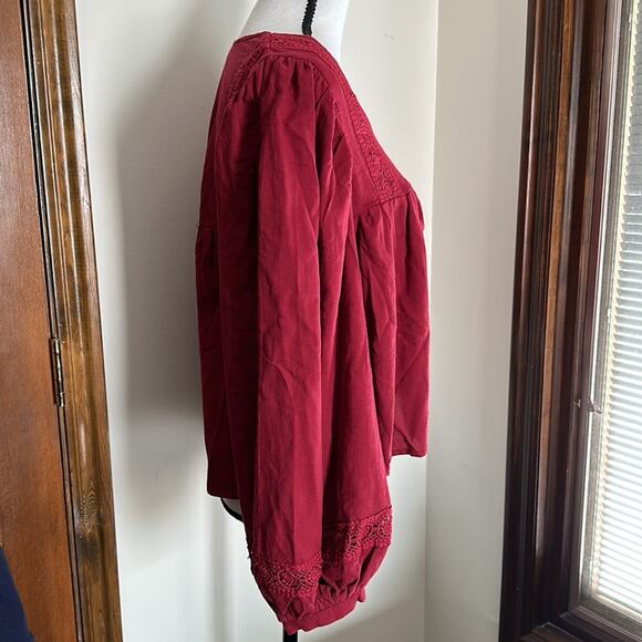 Loveriche | Boho Long Sleeve Top Size S NWT - Picture 4 of 8